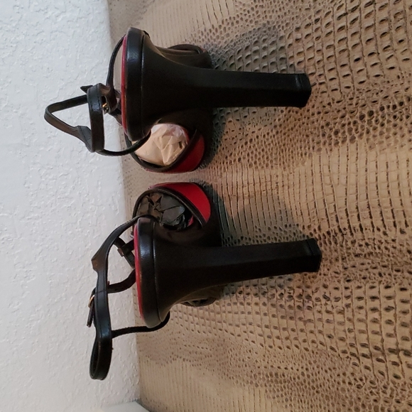 Casadei Red and Black Heels - Picture 4 of 5